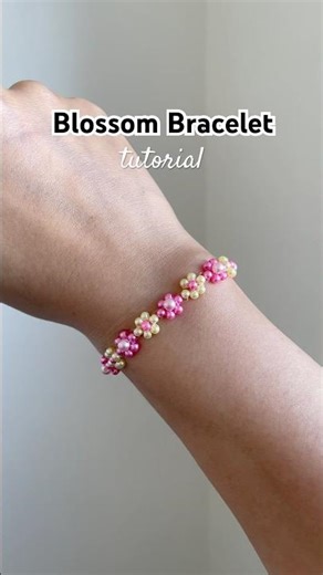 blossom bracelet tutorial #beadedbracelet #tutorial #diy #preppy