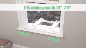 Air Conditioner Support Bracket No Drilling, AC Window Bracket, Fitting Single or Double Hung Windows, Heavy Duty Steel, Holds Up to 200 Ibs