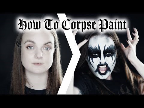 In Depth Black Metal Corpse Paint Tutorial | Products, Tools and Application | Borkkvlt