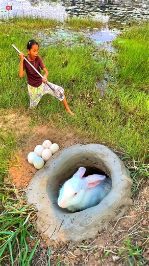 Survival Skills: SMART idea and USEFUL Rabbit and Egg 😱😨 #bushcraft​#camping​#outdoors​#survival​