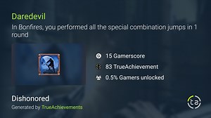 Daredevil achievement in Dishonored