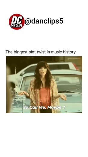 Dan Clips on Instagram: "😂 Follow for more daily clips & memes ❤️🔥 Call Me Maybe is the song that turned Carly Rae Jepsen from a Canadian pop artist into a global sensation almost overnight. Released in 2011, it climbed to number one in more than 20 countries and became one of the most recognizable pop singles of the decade, thanks to its irresistibly simple hook and cheerful, heart on sleeve lyrics. The song was co-written with Canadian folk singer Josh Ramsay, and its early success was boost