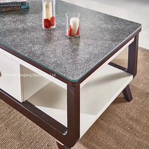 [Hot Item] 4mm Ceramic Glass Base with Sintered Ceracmic Layer for Outdoor Furniture Glass Table