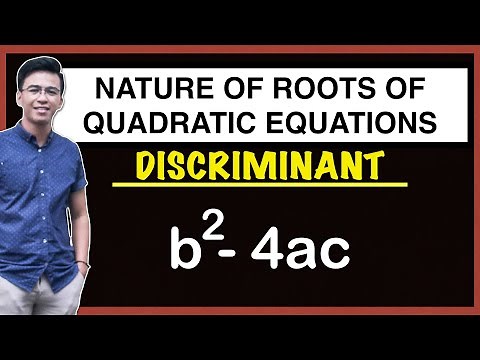 Discriminant - Nature of Roots of Quadratic Equations ‪@MathTeacherGon‬