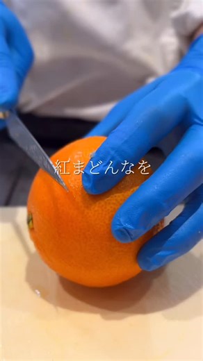 ハピマルフルーツ神楽坂｜旬の果物とスイーツのお店 on Instagram: "紅まどんなの、いちばんおいしい瞬間を🍊 旬の果物とスイーツのお店・ハピマルフルーツ神楽坂では、 今が旬の愛媛県の特産品「紅まどんな」を、 果実の状態を見ながら丁寧にカットしています。 とろけるような果肉と、 ひと口で広がる濃厚な甘さ。 あふれるほどのみずみずしい果汁も、 紅まどんなならではの魅力です✨ そんな旬の紅まどんなと、 前回カットした柑橘を使って… 次回大人気商品を作っていきます！ お楽しみに♪ —————————————————————— ✅最新の入荷情報はフォロー＆ストーリーズをチェック @hapimaru_fruits ＼おいしいは、楽しい！／ ハピマルフルーツ神楽坂 ・神楽坂本店 ☎03-5261-2080 ・東京ドームシティラクーア店（後楽園） ☎03-6801-5773 ・有楽町店（東京交通会館） ☎03-6206-3800"