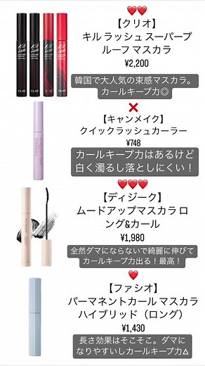 マスカラ正直レビュー #コスメ #コスメ紹介 #正直レビュー #マスカラ