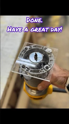 How to make an acrylic router plate for your trim router #woodworkingtips #router