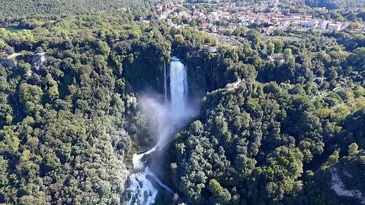 Marmore Falls: Drone Footage of Largest Man-Made Waterfall