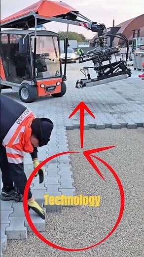 Automatic Brick and Paving Machine vs Human Speed | Smart Construction Technology.