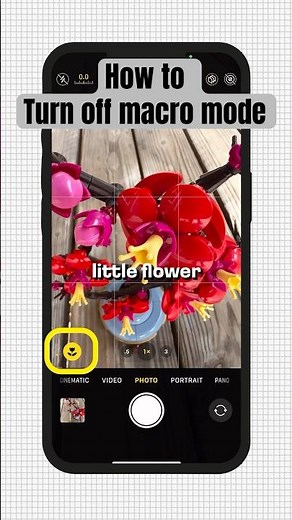 How to turn off macro mode in iphone #apple #iphonetips #iphonecamera