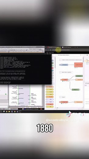 Node-RED: Run it as admin & access via IP address 127.0.0.1:1880. Add /ui for viz of the emulated output module. #NodeRED #Automation #TechTips #CodingHacks