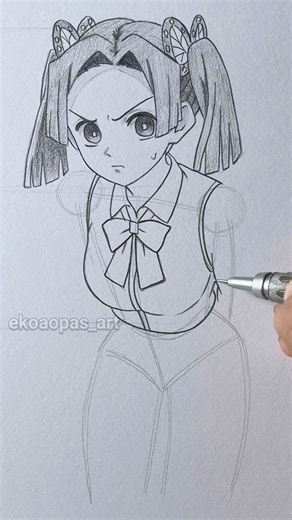 How i draw anime body #drawing #sketch #art #animeart #drawingtutorial