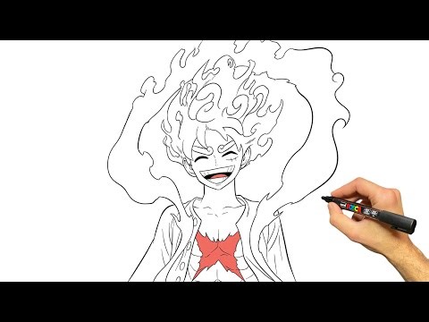 Luffy Gear 5 Drawing Tutorial | Step By Step Anime Art