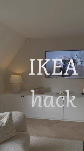 DIY - IKEA Hack on Instagram: "@lintemporel.home shared an IKEA Besta hack, converting it into a stylish TV entertainment cabinet with a built-in appearance. She accessorized it with sophisticated black hardware and finished it with a wooden top for a cohesive and customized look. For more ideas and inspiration, be sure to check out Firdaousse’s page: @lintemporel.home page. . . . #ikeahack #ikea #ikeahome #ikeaideas #ikealover #interiordesign #diy #HomeDecor #diyideas #diyproject #home #HomeDIY