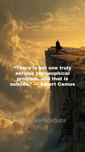 “There is but one truly serious philosophical problem, and that is suicide.” — Albert Camus