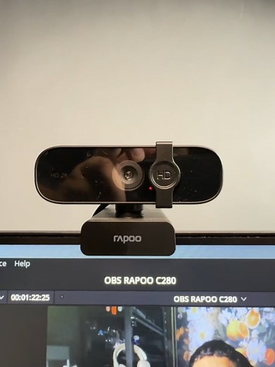 RAPOO C280 웹캠 비디오 품질 테스트