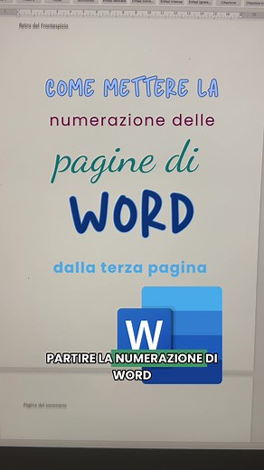 Come numerare le pagine della tesi su Word