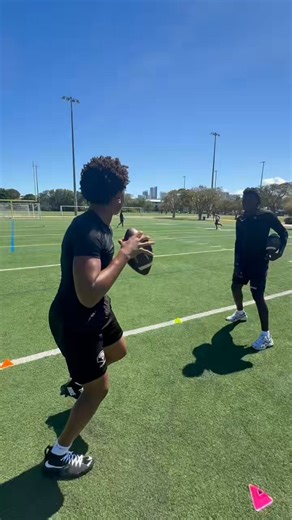 This kid can spin it. It also reminds me of the Will Levis throwing clips. Where the ball has nuclear jump out of the hands because:A.) He can spin it.B.) Camera man is hitting a zoom the moment it leaves his hand.