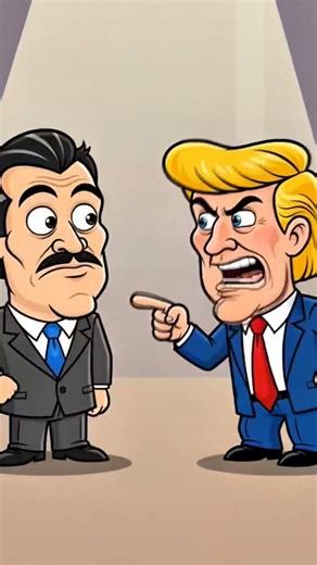 Cartoon style, parody, comedy, exaggerated expressions, no violence, family-friendly.