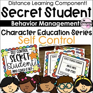 Secret Student SELF CONTROL Behavior Management Activity