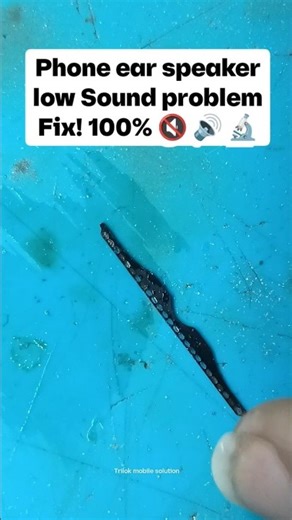 Phone ear speaker low Sound problem Fix! 100% 🔇 😌 #mobilerepairtrick #shorts #shortsreels #tech