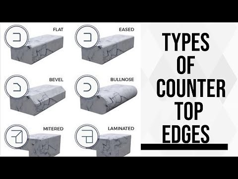 Types Of Kitchen Counter Top Nosing/Molding, Stone Edge Details #civildimensions #kitchencountertop