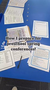 3.8K views · 41 reactions | In this video, I'm gearing up for preschool spring conferences, showcasing the prep and materials involved. Discover our ultimate Parent-Teacher Conference Bundle and Transition Toolkit available at preschoolvibes.com, designed to streamline the process and enhance communication. | Preschool Vibes | Facebook