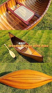 Take a closer look at the making process of our K037 – Wooden Canoe With Ribs 6ft Display-Only, where every curve and rib is handcrafted with precision and passion. 🚤✨ #WoodenBoat #Canoe #Handcrafted #BoatModel #WoodenBoatUSA | Wooden Boats