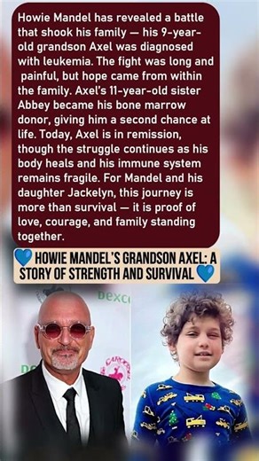Howie Mandel’s Grandson Axel: A Story of Strength and Survival