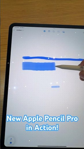 New Apple Pencil Pro - First Look! What Can It Do? #apple #ipadpro #applepencilpro