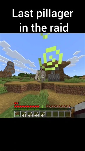 Last pillager in Raid 😭 | Minecraft shorts