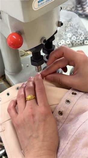 Button Stitching on Shirt 🧵 | Perfect Button Fixing & Clean Sewing Process