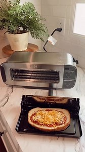 “The new Ninja® Foodi™ 2-in-1 Flip Toaster is a FAVE!!." It flips up for toaster mode and down for oven mode, making it a counter-space-saving superstar. Grab yours: https://spr.ly/6183zt71U. 📸: Lauren M. | Ninja Kitchen
