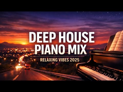 Deep House Piano Mix 2025 | Relaxing Piano for Work, Focus & Night Drive
