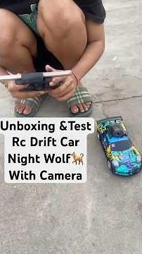 Unboxing & Testing Night Wolf 🐕🐺RC Car Drift With Camera FPV VR Indoor & Outdoor #rcdrift #rccar