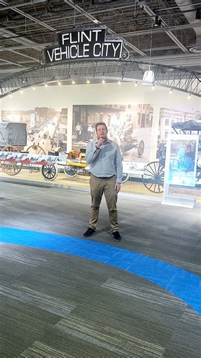 16 reactions | The iconic vehicle city arch outlines our historic carriages on display in the history gallery - its a fascinating look at the earliest modes of transportation that earned Flint the nickname of "Vehicle City"! | Sloan Museum of Discovery | Facebook