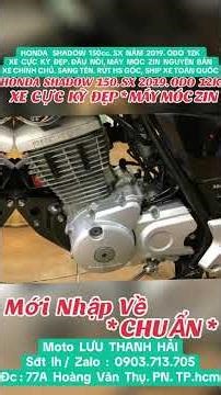 ‪@MOTOLƯUTHANHHẢI‬#SHADOW 150.SX 2019. ODO 12K.CỰC KỲ ĐẸP.ĐẦU NỒI,MÁY MÓC ZIN.Sđt/Zalo : 0903.713.705