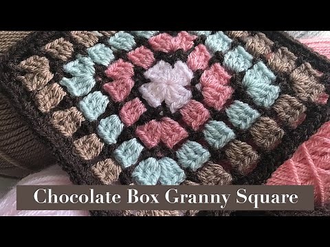 How to crochet, "The Chocolate Box" block from Jan Eaton's Book, 200 Crochet Blocks. Easy and fast!