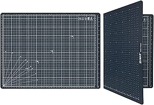 iMAT Flip Cutting Mat Note, A2 (Cm Version), 18"x24" (45x60 cm), Foldable, Suitable for Paper Cutting, Paper Sculpture, Card Creation, and Puzzle Storage (Navy Blue)