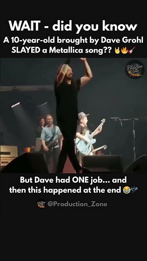 Dave Grohl Gave a 10-Year-Old the Stage… and He SLAYED Metallica with Foo Fighters Live! 🤯🎸🔥