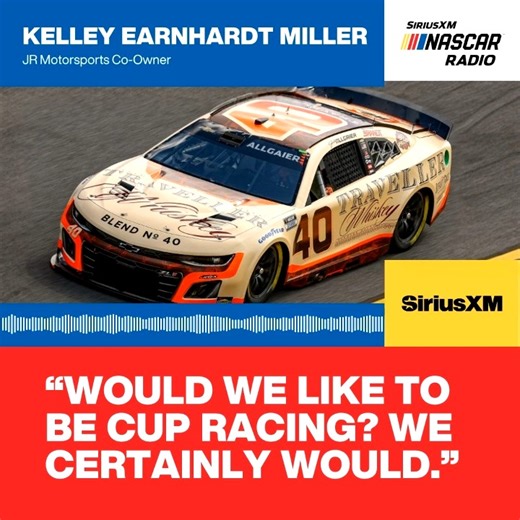 33K views · 760 reactions |  "From a legacy standpoint & everything that we built, I think it would be really cool for us to experience." JR Motorsports co-owner Kelley K Earnhardt speaks about the team's intentions to run the Cup Series in the future. More  https://sxm.app.link/NASCARInterviews | SiriusXM NASCAR Radio | Facebook