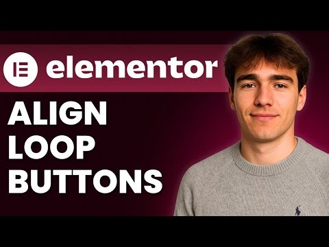 How to Align Buttons in Loop Posts and Products in Elementor for WordPress (Tutorial 2025)