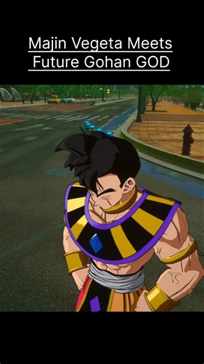Majin Vegeta Vs Future Gohan GOD