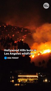 295K views · 3.5K reactions | The Sunset Fire burning in the Hollywood Hills is adding to the strain on Los Angeles first responders. The LA Fire Department issued an evacuation order shortly after 6 p.m. local time Wednesday for portions of the celebrity-populated neighborhood in central Los Angeles. | USA TODAY | Facebook