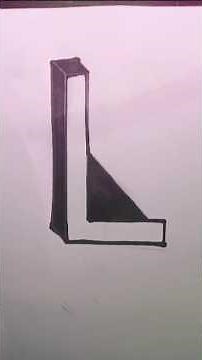 .easy to draw 3D L drawing mind-blowing