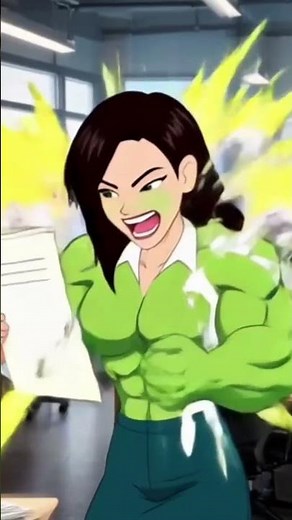 SHE-HULK Transformation Animation #shehulk #hulk #musclegrowth
