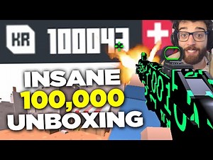 The 100,000 KR Unboxing in Krunker.io (you won't believe it)