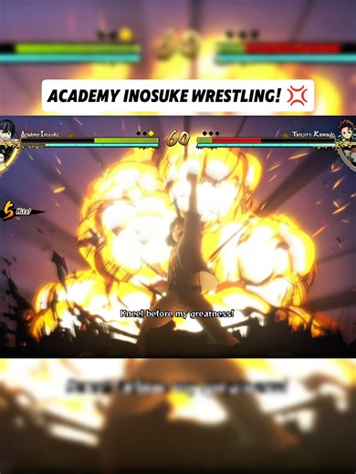 Inosuke Wrestling with Tanjiro #shorts #demonslayer #hinokamichronicles #inosuke