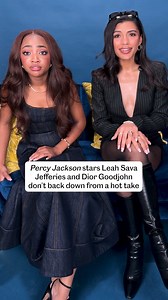 Leah Sava Jefferies and Dior Goodjohn on ‘Percy Jackson and the Olympians’ hot takes