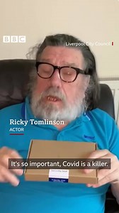 "Save your life and your loved ones around you" Actor and comedian Ricky Tomlinson is encouraging people to get tested for Covid-19 after losing his brother to the virus. | BBC Manchester
